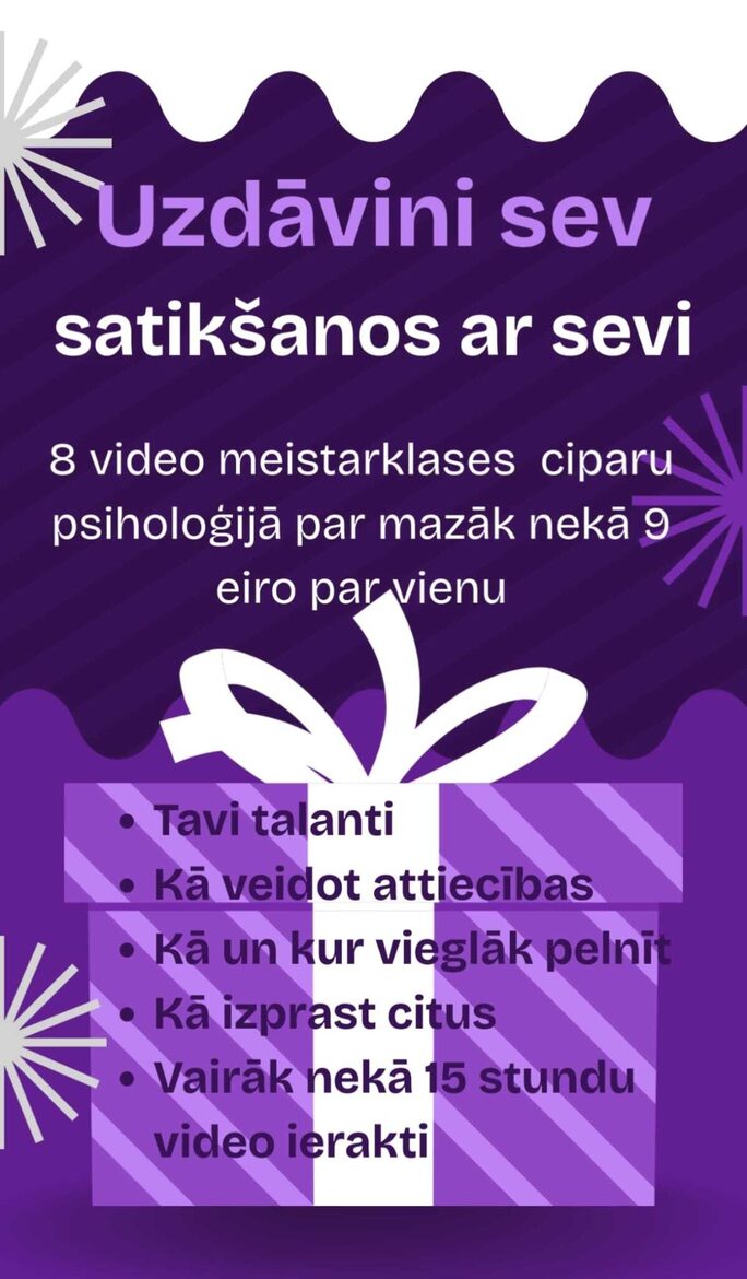 8 meistarklašu komplekts ciparu psiholoģijā